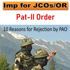 why your part II Order is rejected