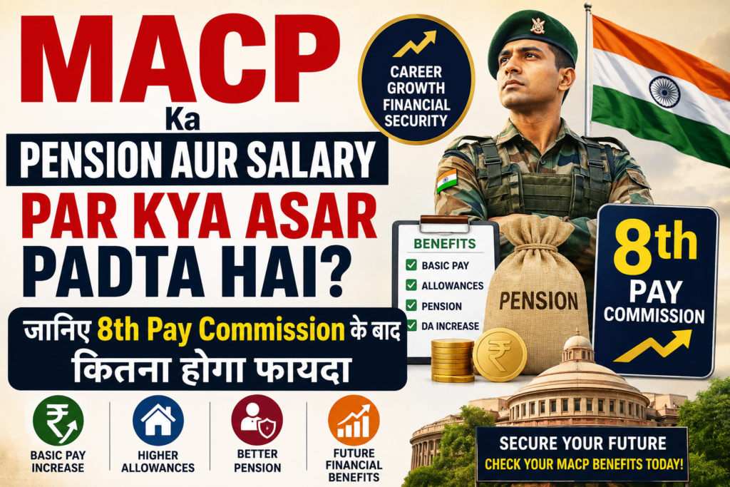 MACP Ka Pension aur Salary Par Kya Asar Padta Hai? जानिए 8th Pay Commission के बाद कितना होगा फायदा